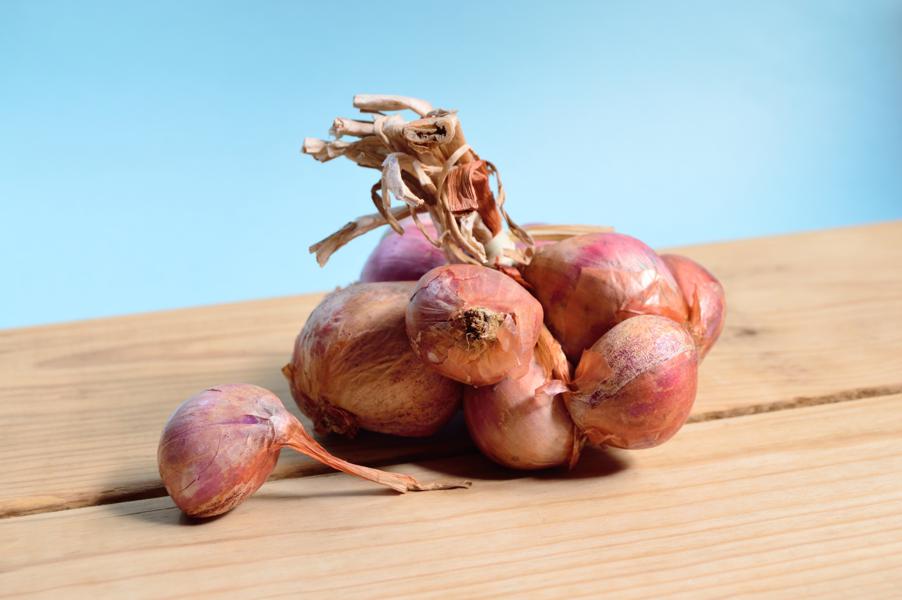 A recipe featuring purple onions