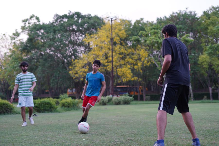 The physical benefits of playing football