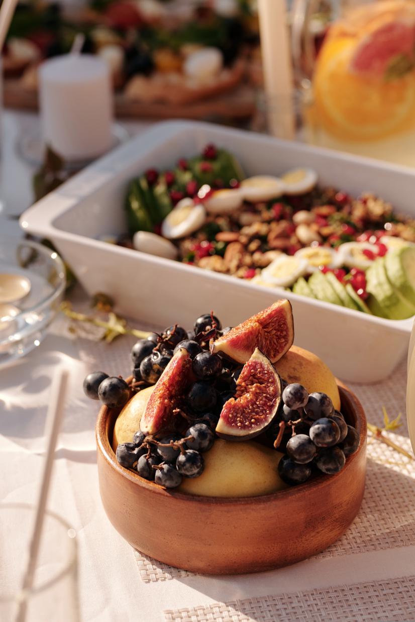 Granola and fruit