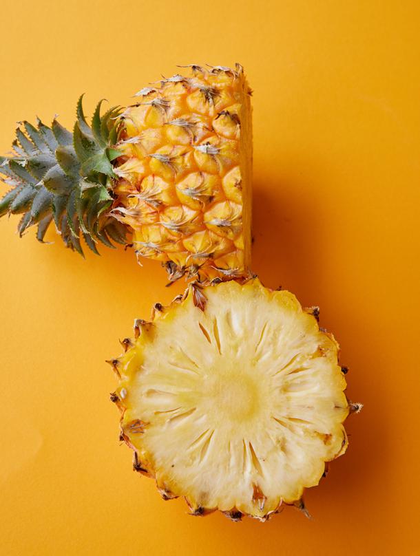 Healthy snacks featuring pineapple