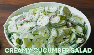 Creamy Cucumber Salad The Nigerian Recipe