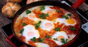 Shakshuka Nigerian Tomato And Poached Egg Sauce