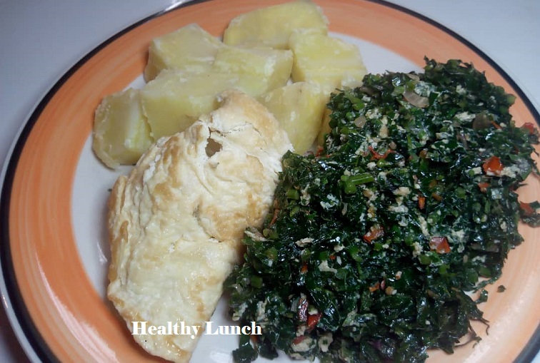 Healthy Lunch Boiled Sweet Potatoes Nigerian Recipe