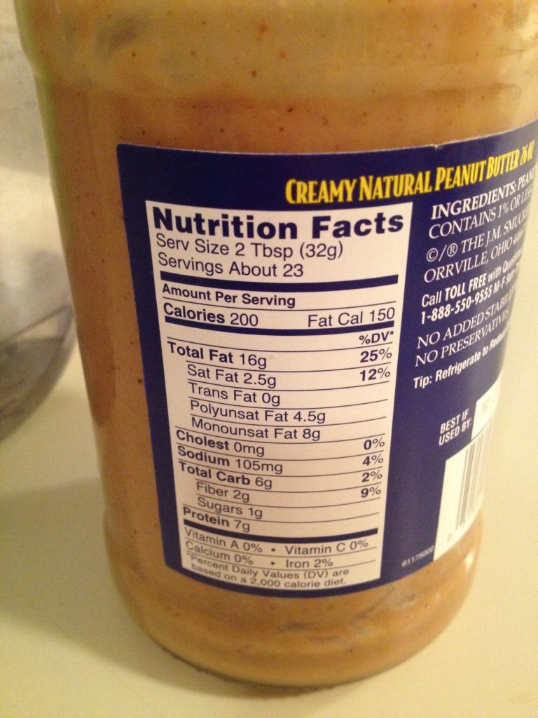 Peanut Butter Calories