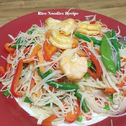 Rice Noodles Recipe Prawn Red Bell Pepper Nigerian Recipe