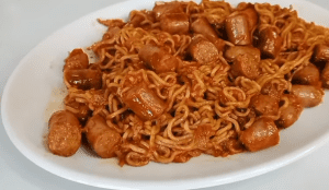 Indomie Chicken Franks Indomie Vegetables With Sausage