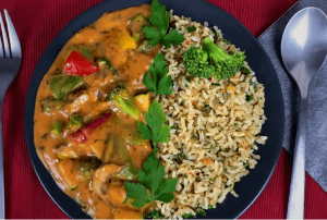 Rice And Vegetables Vegetable Sauce