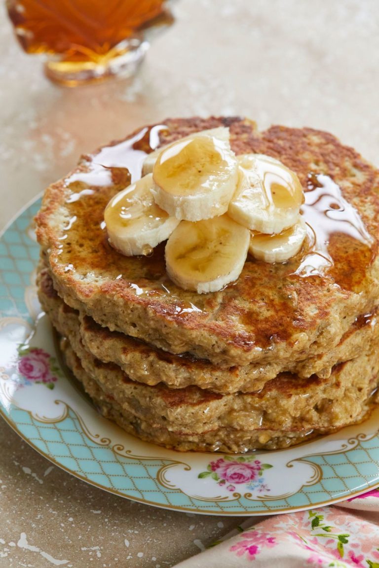 Banana Oat Pancakes Recipe Oatmeal Pancakes