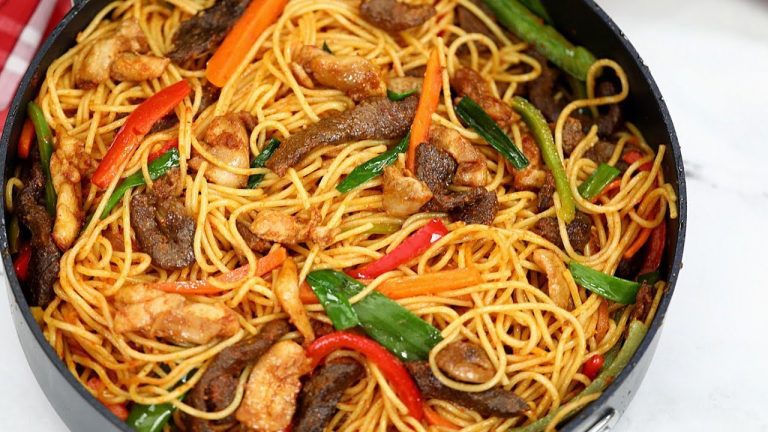 Nigerian Jollof Spaghetti Pasta Noodles Recipe