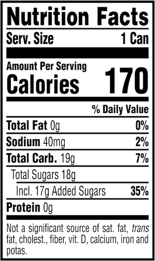 Simply Spiked Nutrition Facts