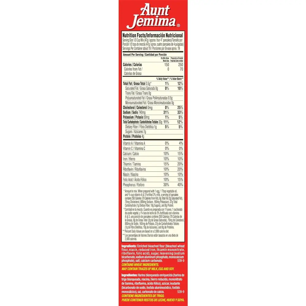 Aunt Jemima Pancake Mix Nutrition 5308510 Scaled 