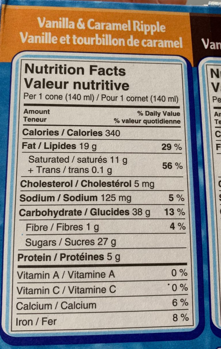 Drumstick Ice Cream Nutrition Facts