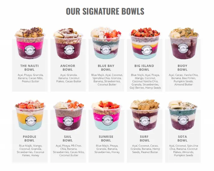 Nautical Bowls Nutrition Facts